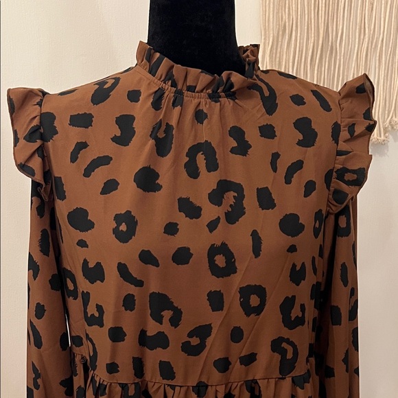 Cupshe Brown Leopard Print Dress - Picture 3 of 7